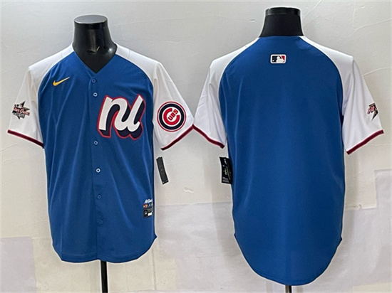 National League Chicago Cubs Blank Blue Alternate 2025 All-Star Edition Limited Stitched Jersey - Zenithce