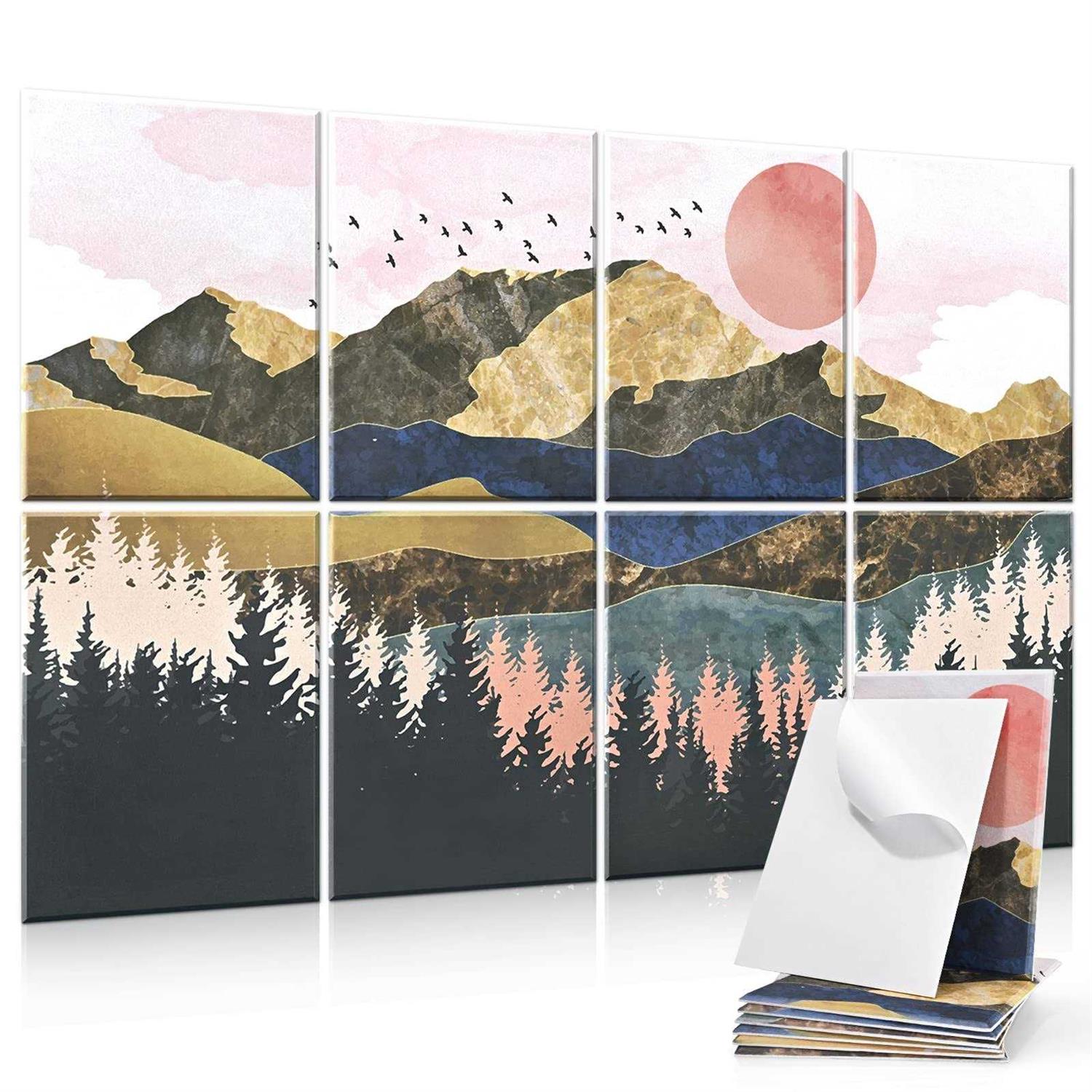 Tutmyrea 6 Pack Art Acoustic Panels Soundproof Wall Panels with Self-Adhesive - Zenithce