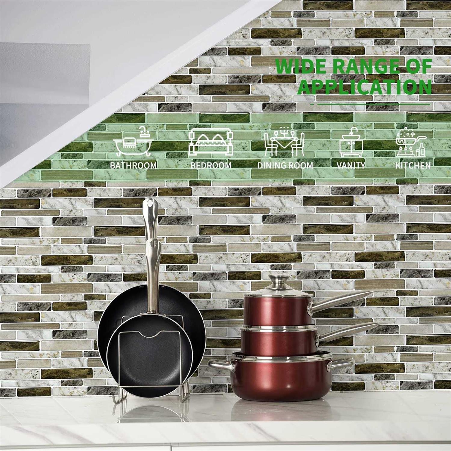 Longking Self-Adhesive Kitchen Backsplash - Zenithce
