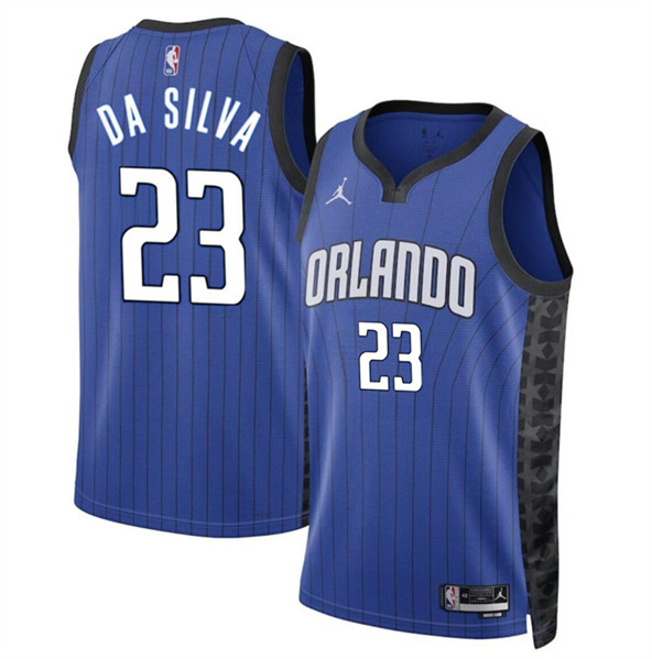 Orlando Magic #23 Tristan Da Silva Blue 2024 Draft Statement Edition Stitched Jersey - Zenithce