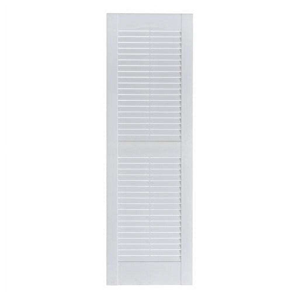 Mr Mxyzptlk Perfect Shutters IL501539002 Premier Louver Exterior Decorative Shutter - Zenithce