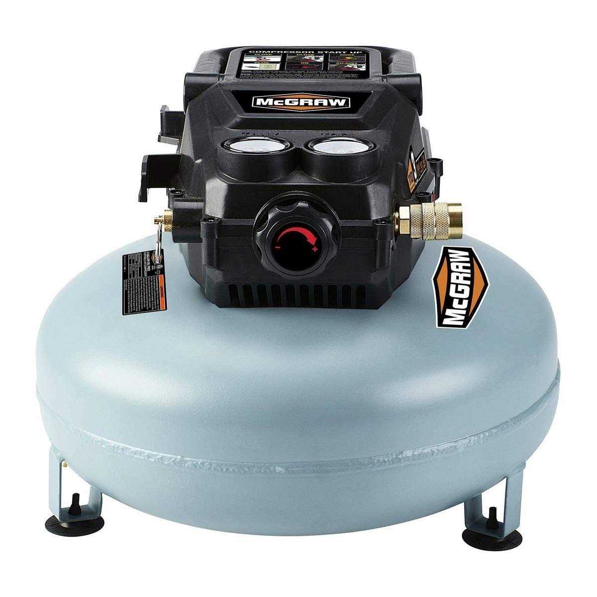 Mcgraw 3 Gallon 1/3 HP 110 PSI Oil-Free Hotdog Air Compressor - Zenithce