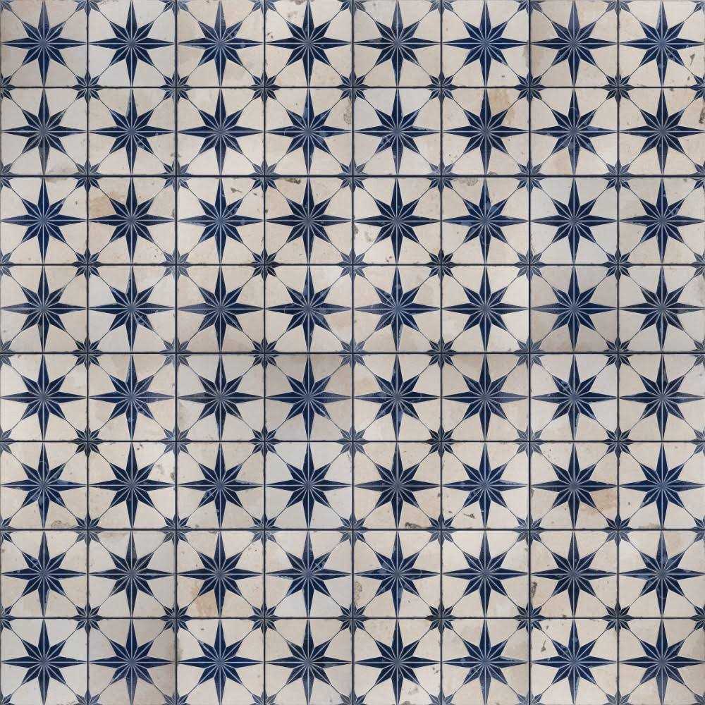 SomerTile Kings Star 17-5/8×17-5/8 Ceramic Floor/Wall Tile - Zenithce