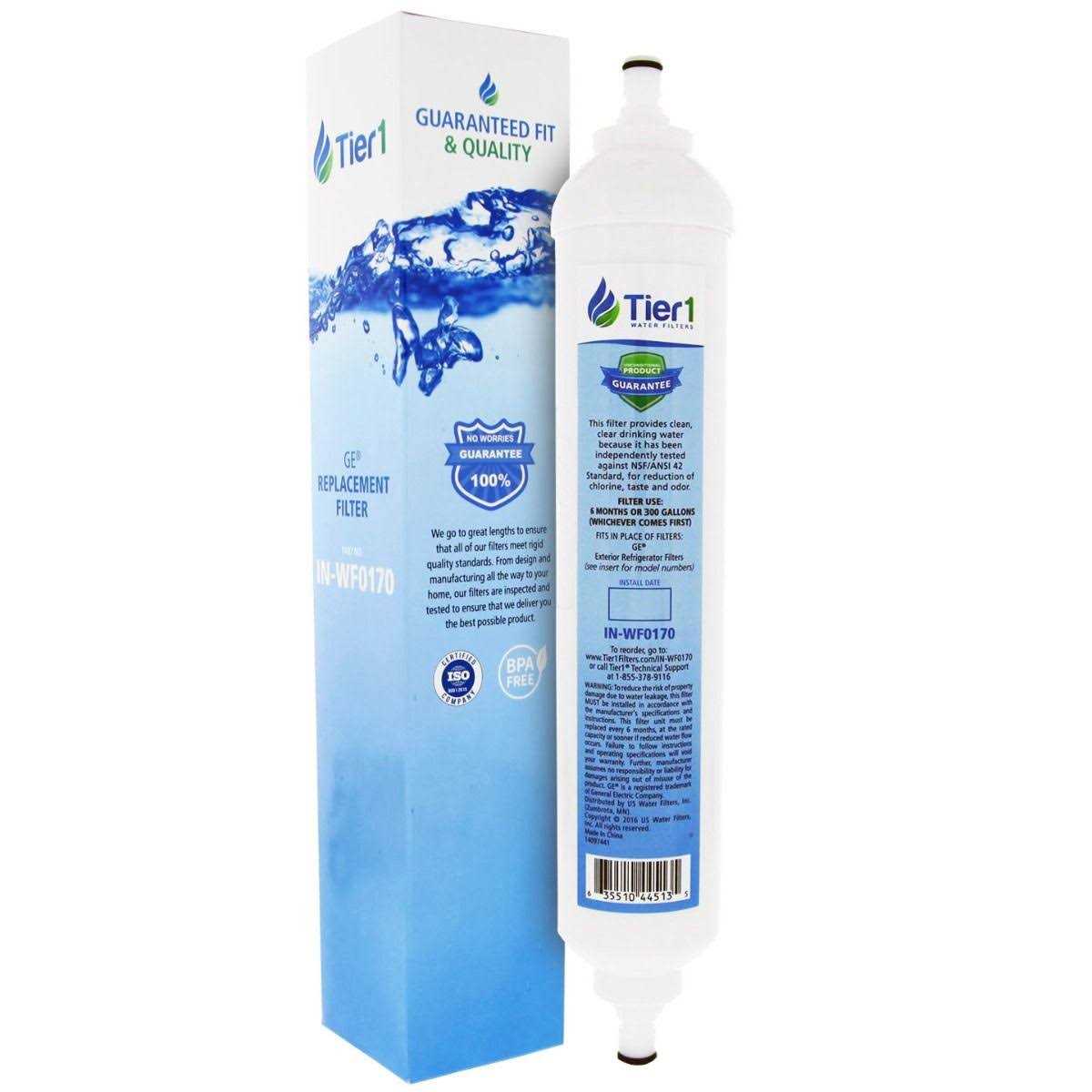 GXRTQR GE Tier1 Replacement Inline Water Filter - Zenithce