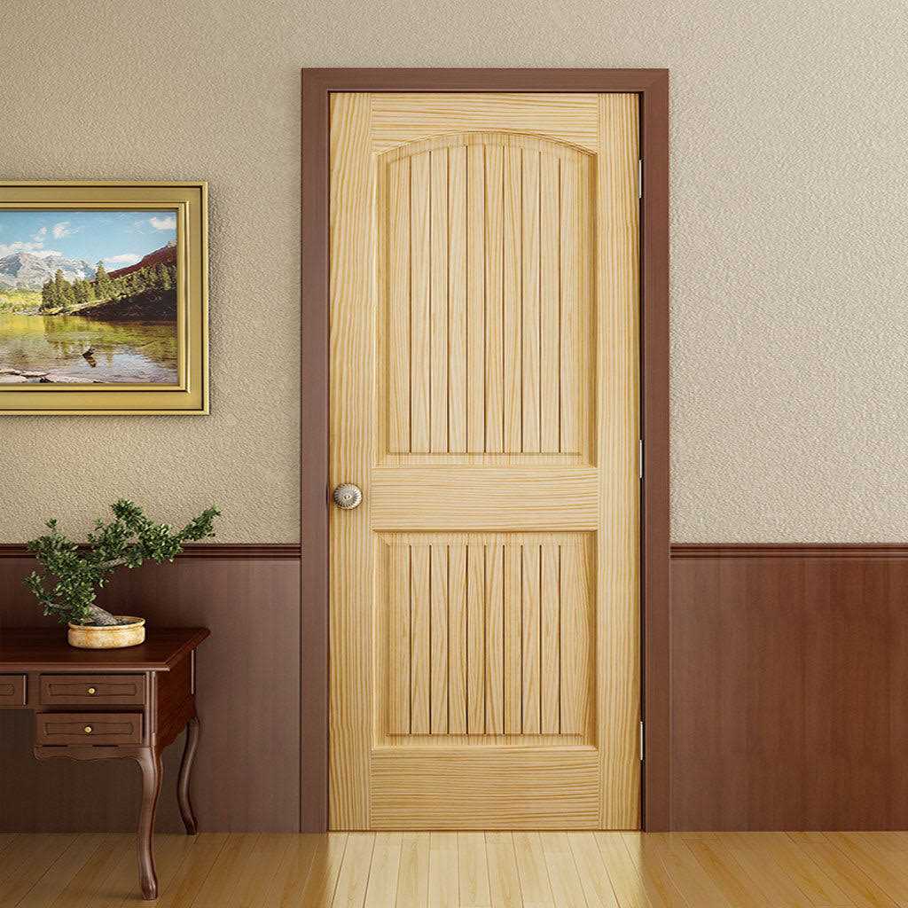 Kimberly Bay Paneled Solid Wood Unfinished Colonial Standard Door - Zenithce