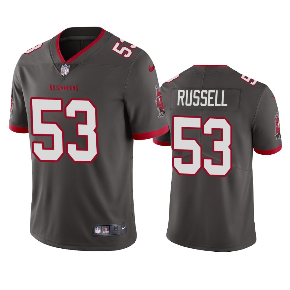 Tampa Bay Buccaneers #53 Chapelle Russell 2020 Grey Vapor Untouchable Limited Stitched Jersey - Zenithce
