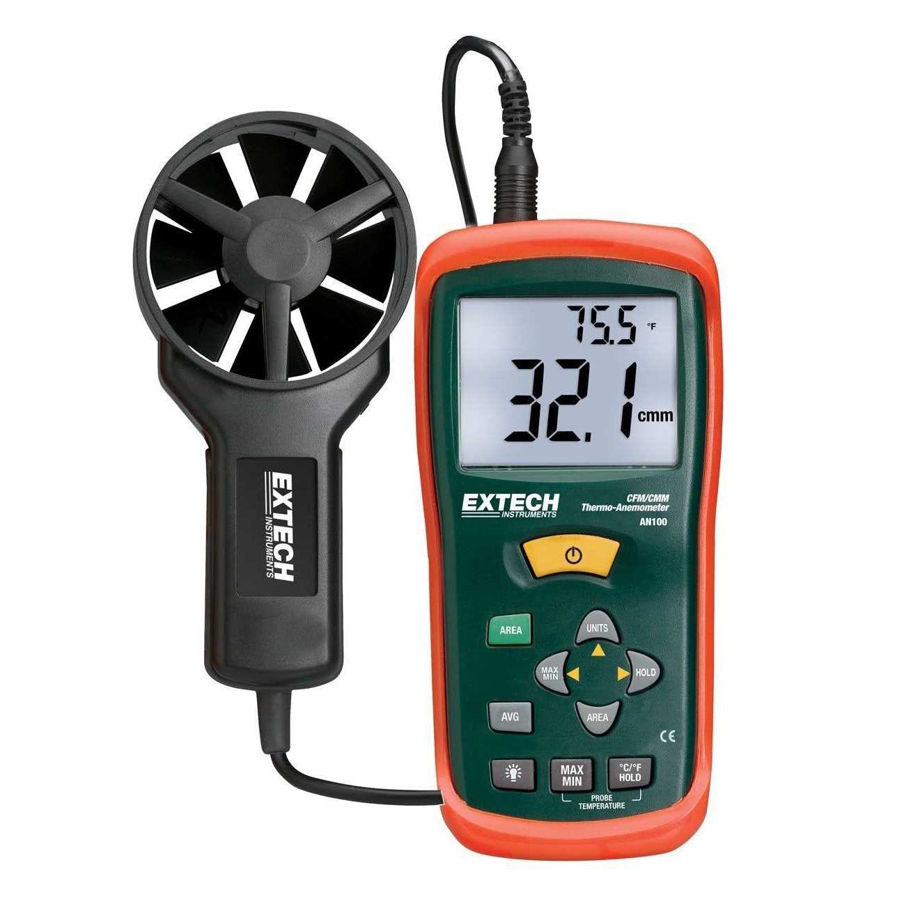 Extech AN100 Anemometer CFM/CMM - Zenithce