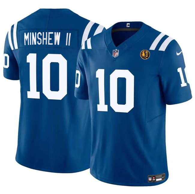 Indianapolis Colts #10 Gardner Minshew Blue 2023 F.U.S.E. With John Madden Patch Vapor Limited Stitched Jersey - Zenithce
