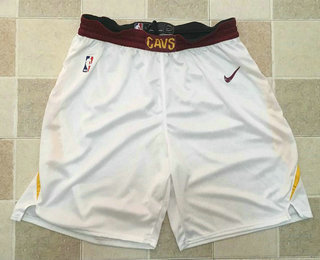 Cleveland Cavaliers White 2017-2018 Swingman Stitched Shorts - Zenithce
