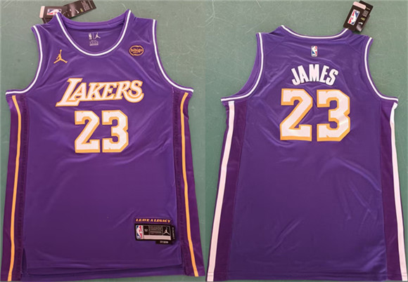 Los Angeles Lakers #23 LeBron James Purple 2025 Statement Edition Stitched Jersey - Zenithce