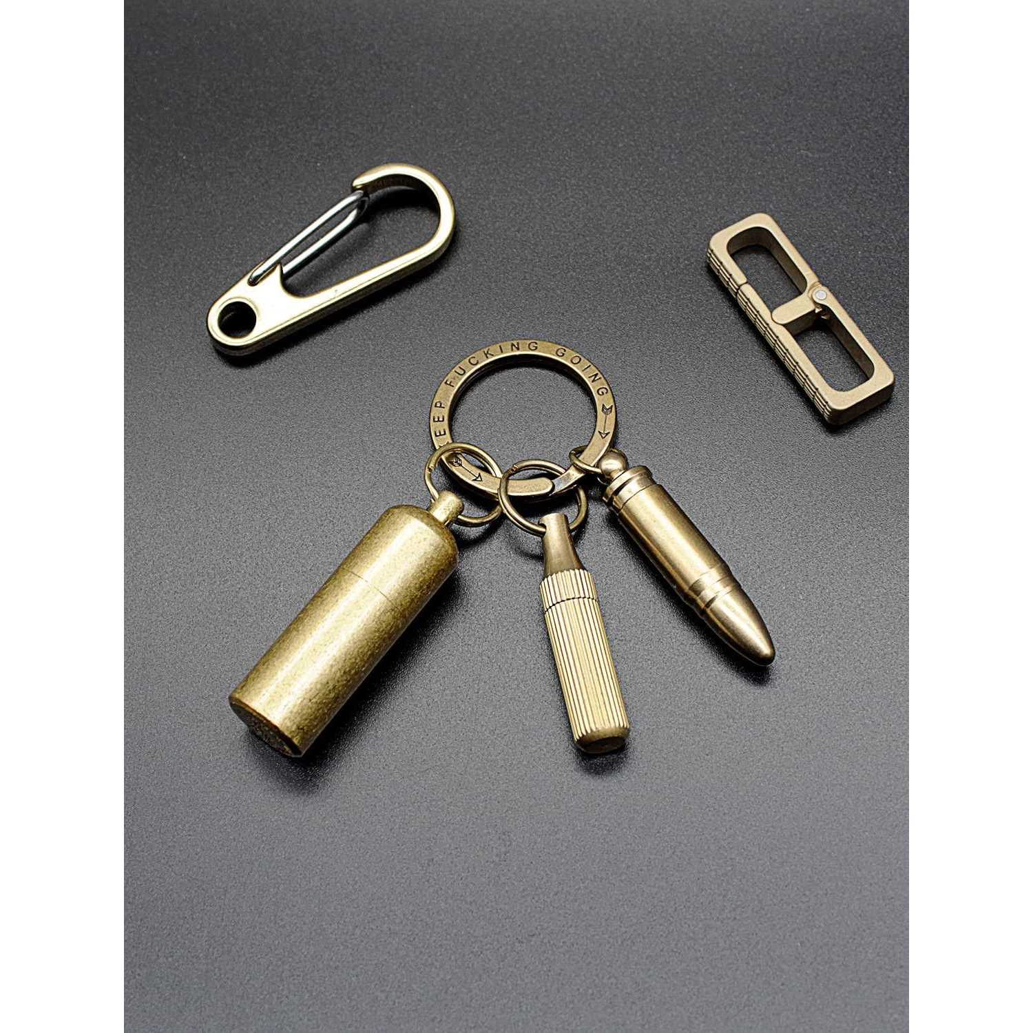 Ppfish Mini Brass Lighter Edc Peanut Lighter Keychain - Zenithce