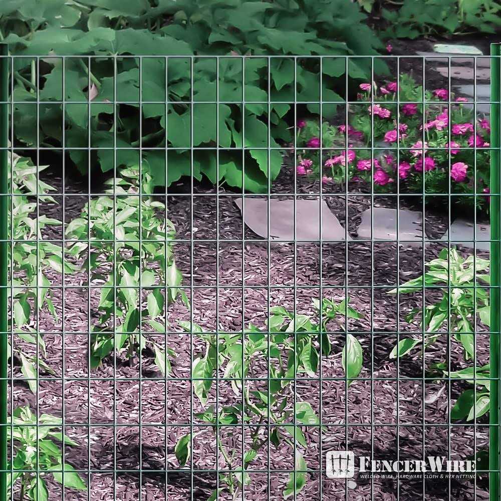 Fencer Wire 16 Gauge Green Vinyl Coated Welded Wire Mesh Size 2 Inch X 3 Inch - Zenithce