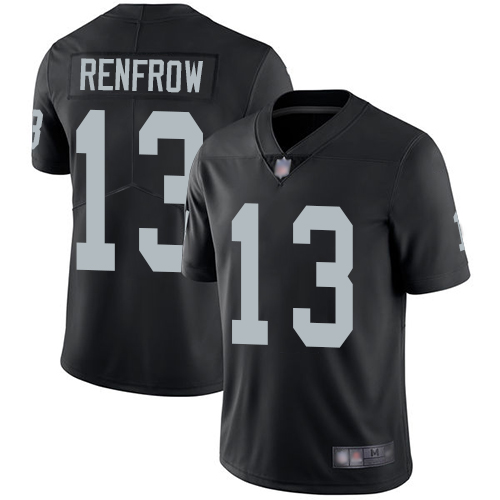 Raiders # Hunter Renfrow Black Vapor Untouchable Limited Stitched Jersey - Zenithce