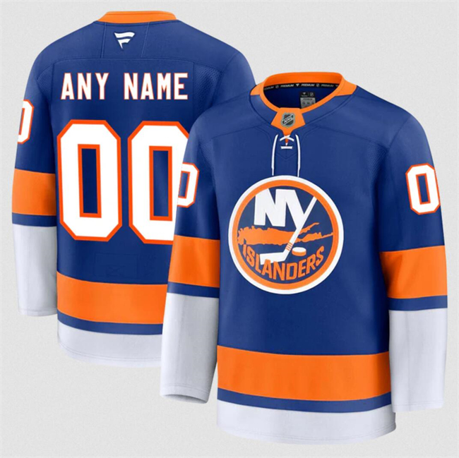 New York Islanders Custom Royal 2024-25 Home Stitched Jersey - Zenithce