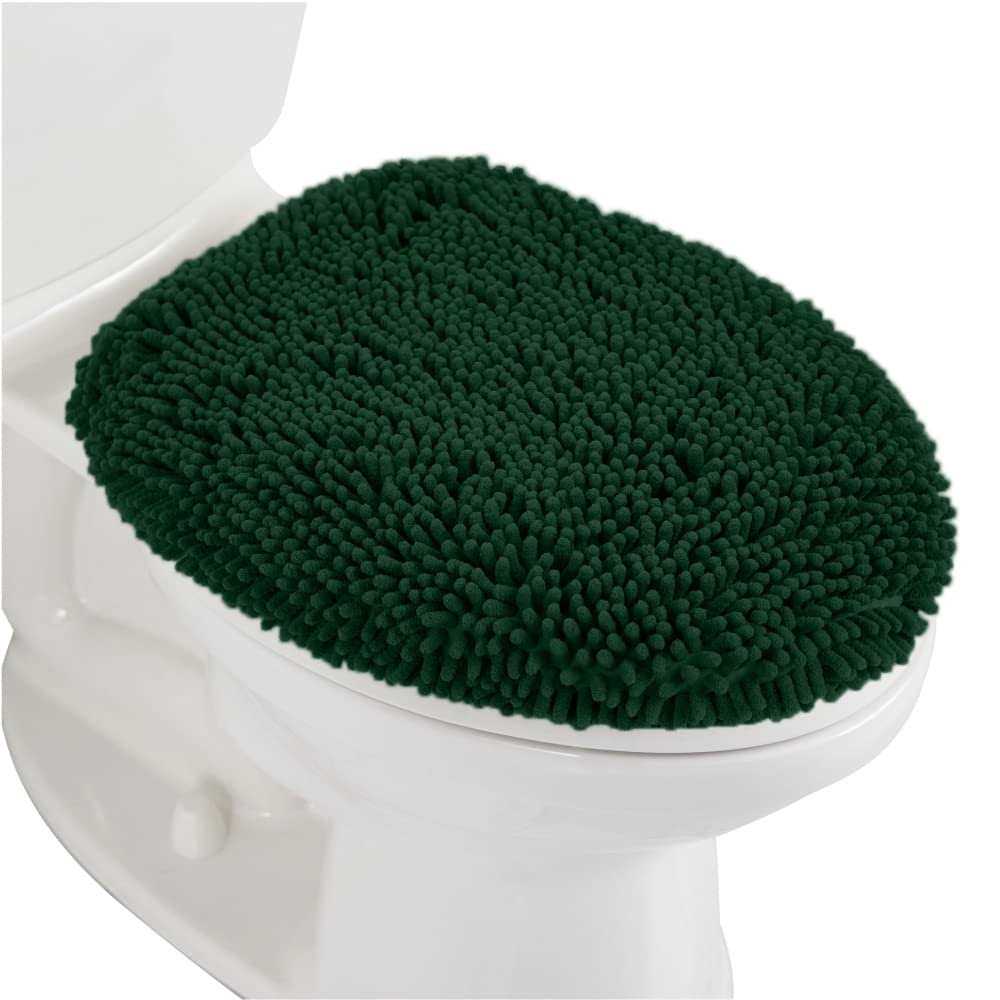 Gorilla Grip Soft Chenille Bathroom Toilet Lid Cover Machine Washable Seat Covers - Zenithce