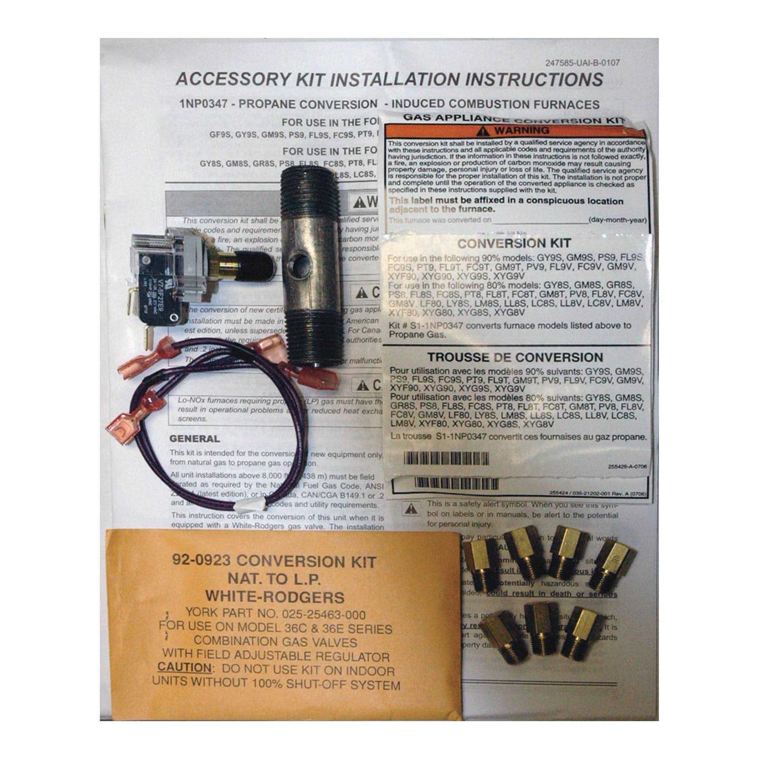 York S1-02543267000 Vlv gas Natural/lp - Zenithce
