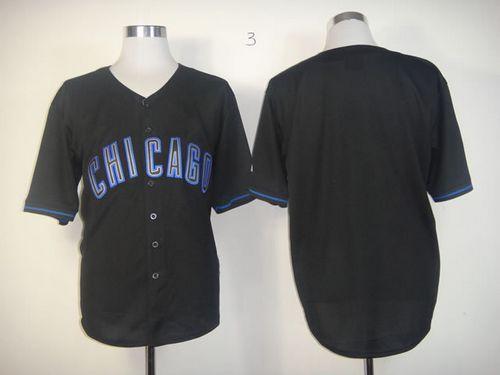 Cubs Blank Black Fashion Stitched Jersey - Zenithce
