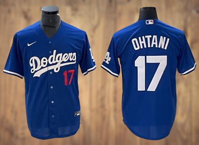 Los Angeles Dodgers #17 Shohei Ohtani Blue Cool Base Sttiched Jersey - Zenithce