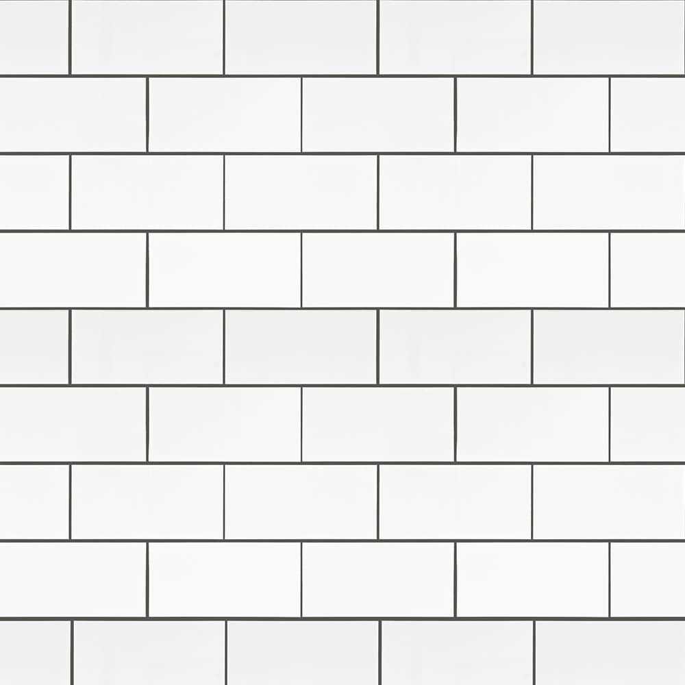 Peel&Stick Mosaics Grey Mist 10-in x 10-in Glossy Composite Linear Peel and Stick and Wall Tile PS103PEEL1010 - Zenithce