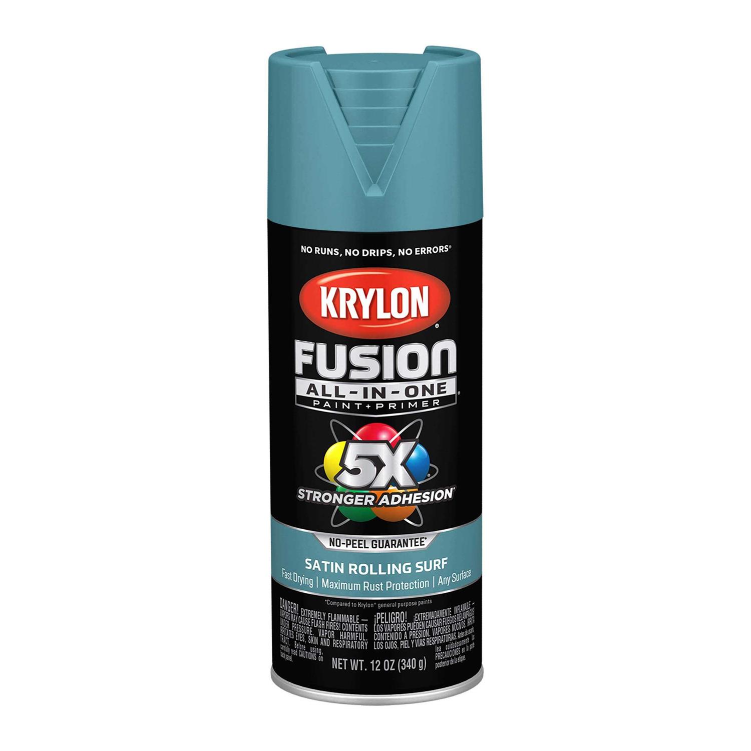 Krylon Fusion All-In-One 12 oz. Satin Spray Paint - Zenithce