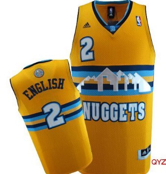 Denver Nuggets #2 Alex English Yellow Swingman Jersey - Zenithce