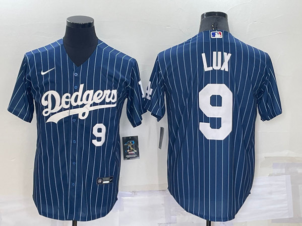Los Angeles Dodgers #9 Gavin Lux Navy Cool Base Stitched Jersey - Zenithce