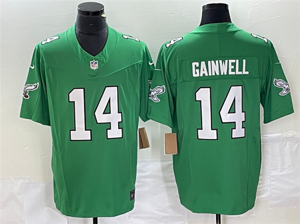 Philadelphia Eagles #14 Kenneth Gainwell Green 2023 F.U.S.E. Vapor Untouchable Stitched Jersey - Zenithce