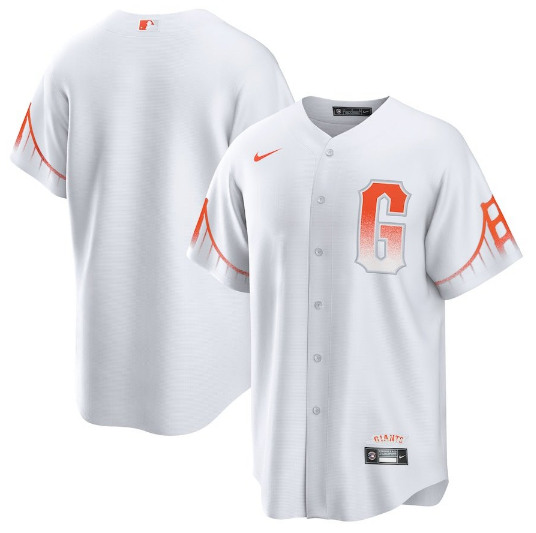 San Francisco Giants Blank White City Connect Cool Base Stitched Jersey - Zenithce