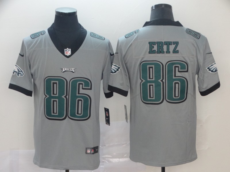 Philadelphia Eagles #86 Zach Ertz Silver Inverted Legend Stitched Jersey - Zenithce