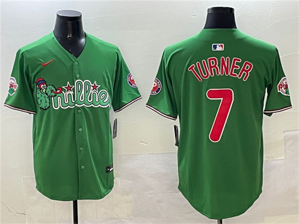 Philadelphia Phillies #7 Trea Turner Green Phanatic Limited Stitched Jersey - Zenithce
