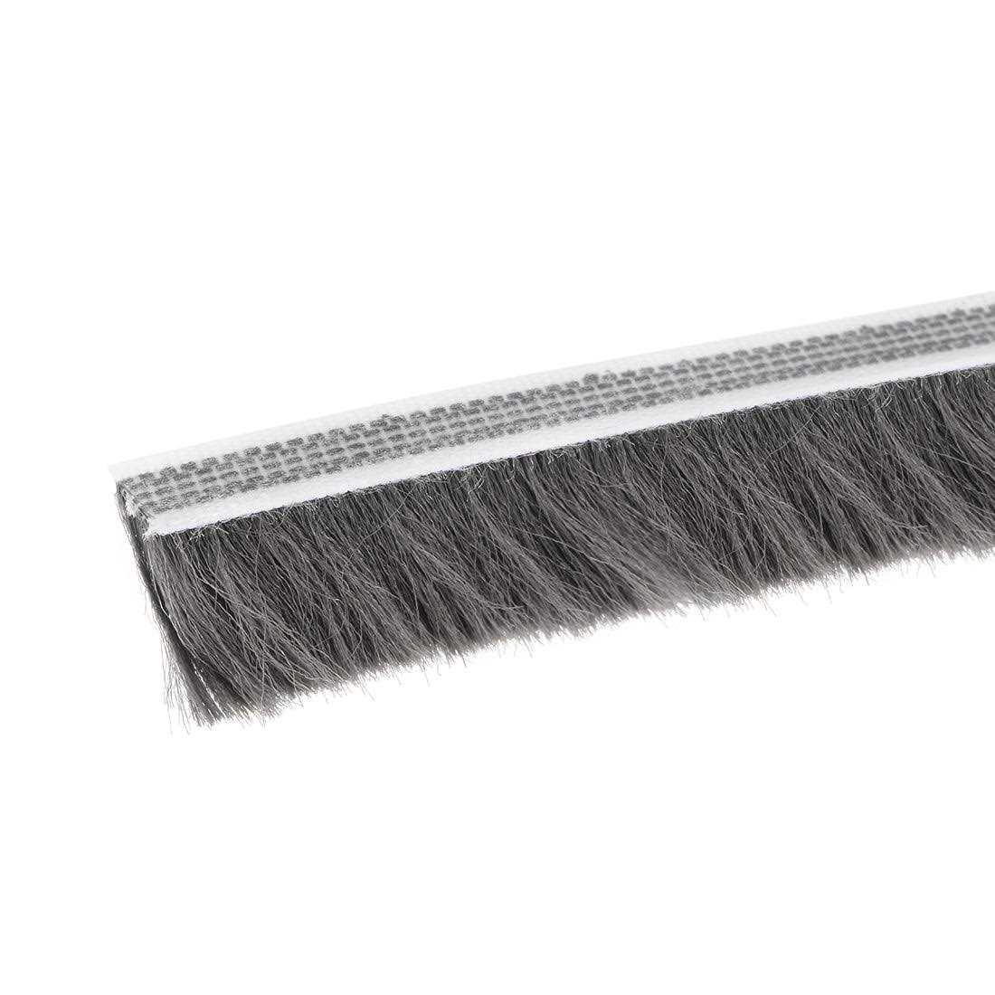uxcell Brush Weather Stripping,Adhesive Felt Door Seal Strip Pile Weatherstrip Door Sweep - Zenithce