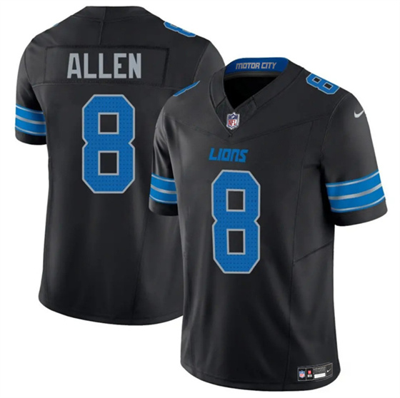 Detroit Lions #8 Kyle Allen Black 2025 F.U.S.E. Vapor Limited Football Stitched Jersey - Zenithce