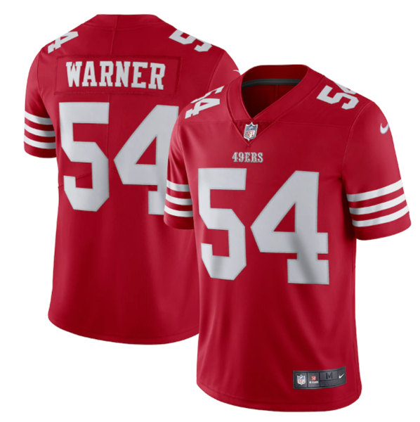 San Francisco 49ers #54 Fred Warner 2022 New Scarlet Vapor Untouchable Limited Stitched Football Jersey - Zenithce