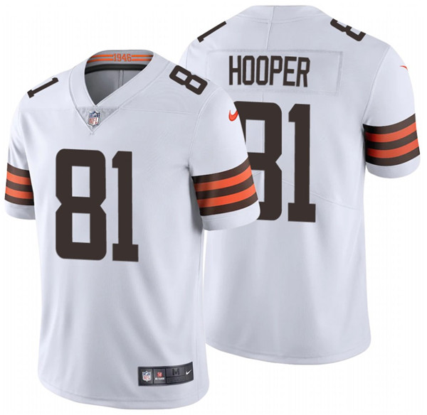 Cleveland Browns #81 Austin Hooper New White Vapor Untouchable Limited Stitched Jersey - Zenithce