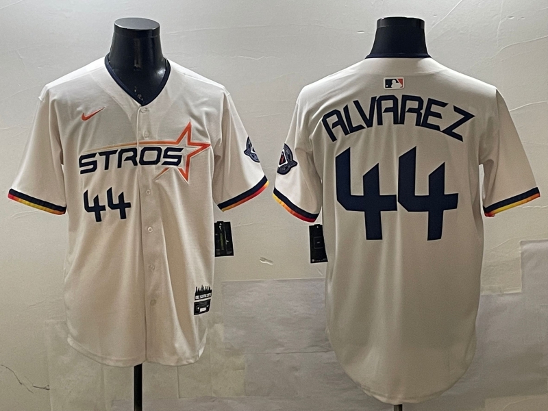 Houston Astros #44 Yordan Alvarez Cream 2025 City Connect Limited Stitched Jersey - Zenithce