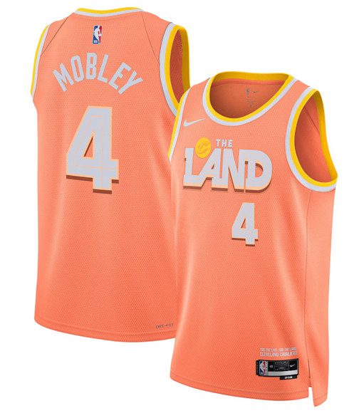 Cleveland Cavaliers #4 Evan Mobley Orange 2025-26 City Edition Swingman Stitched Jersey - Zenithce