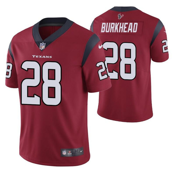 Houston Texans #28 Rex Burkhead Red Vapor Untouchable Limited Stitched Jersey - Zenithce
