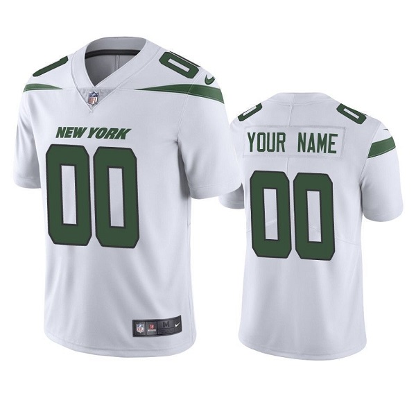 New York Jets ACTIVE PLAYER Custom White Vapor Untouchable Limited Stitched Jersey - Zenithce