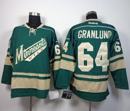 Wild #64 Mikael Granlund Green Stitched Jersey - Zenithce