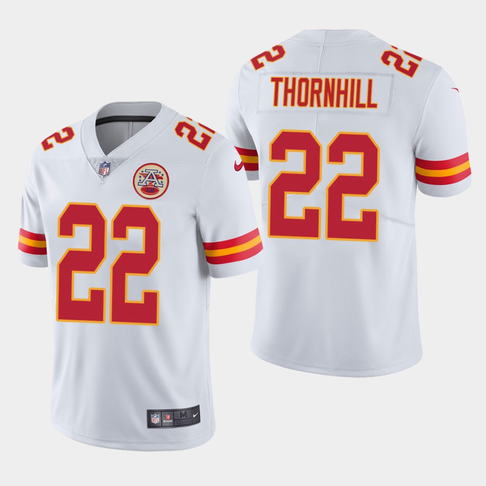 Kansas City Chiefs #22 Juan Thornhill White Vapor Untouchable Limited Stitched Jersey - Zenithce