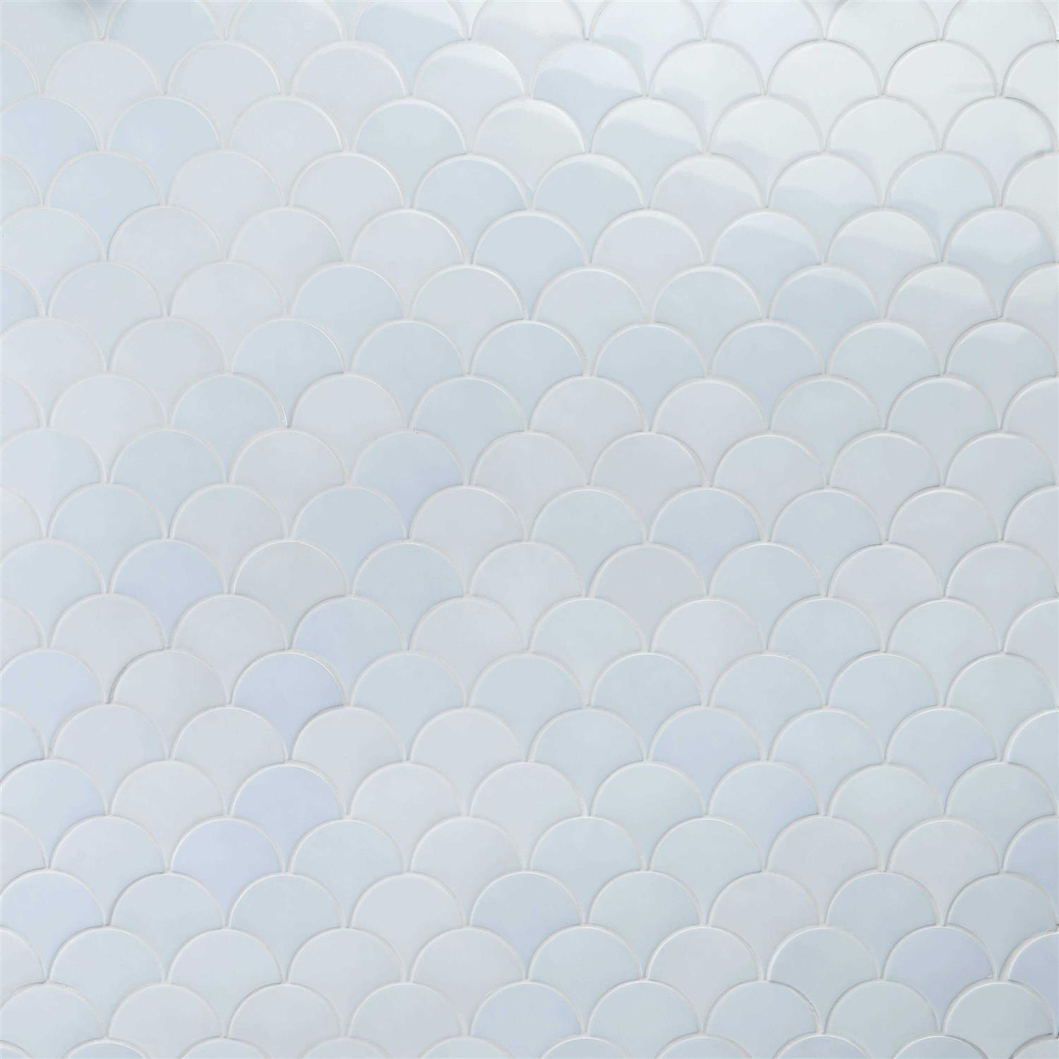 Ivy Hill Tile Baroque Pearl 3D Brick Pattern 12 in. x 12 in. x 2 mm Pearl Glass Mosaic Tile - Zenithce