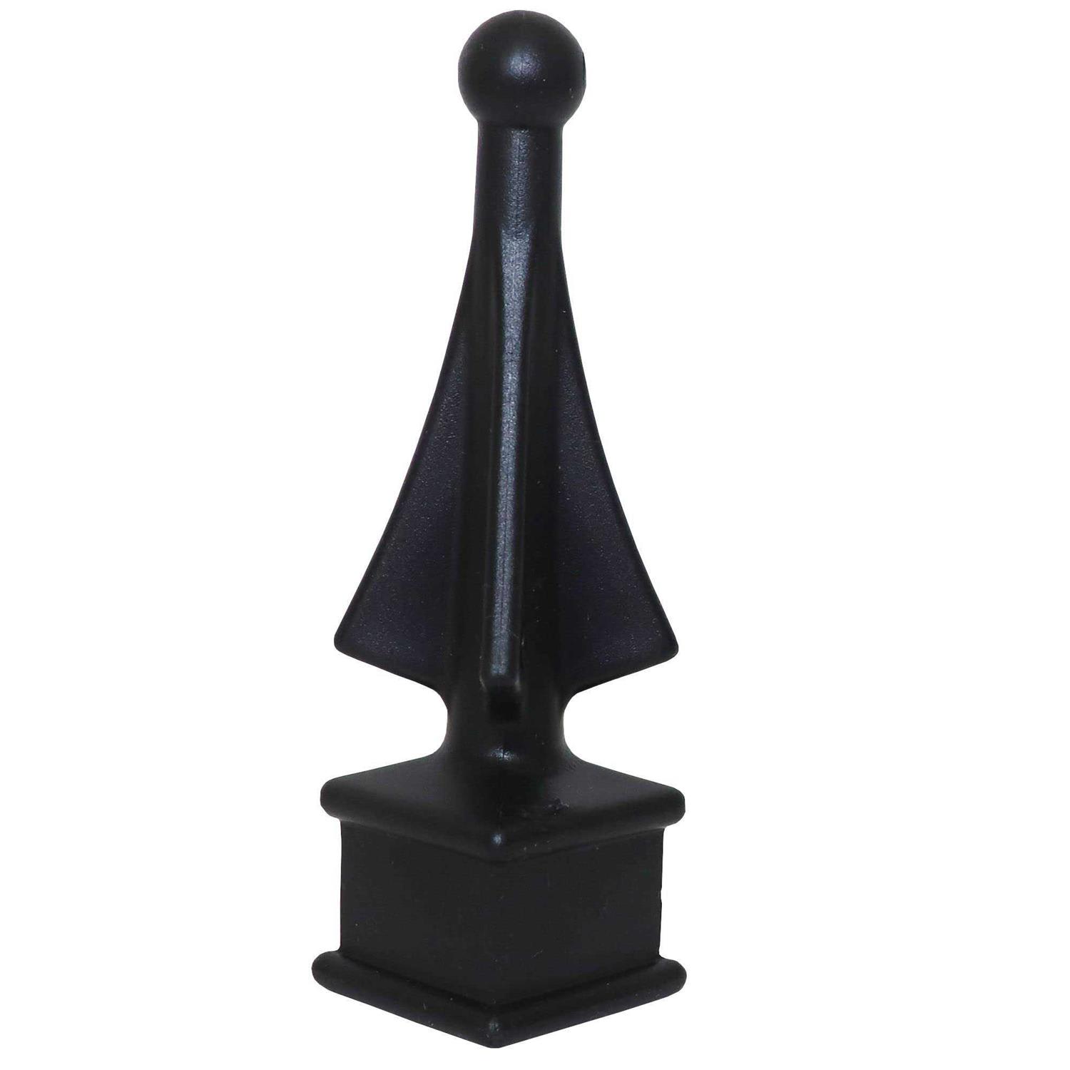 Fence Finials Easy-Tap Installation High-Impact Polypropylene Four-Sided Spire - Zenithce