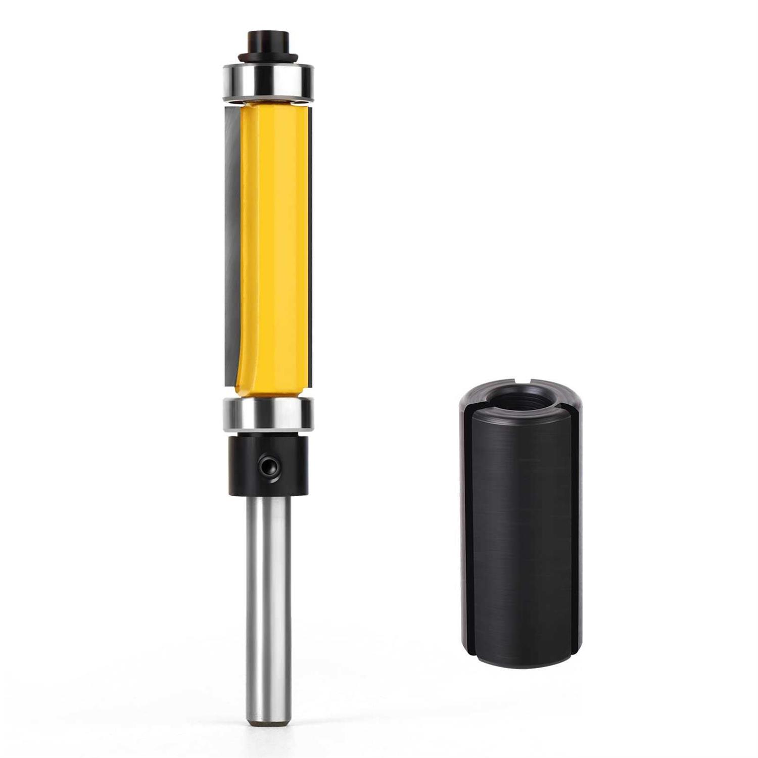 MEIGGTOOL Flush Trim Top and Bottom Bearing Router Bit 1/2-Inch Shank - Zenithce