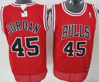 Chicago Bulls #45 Michael Jordan Red Swingman Jersey - Zenithce