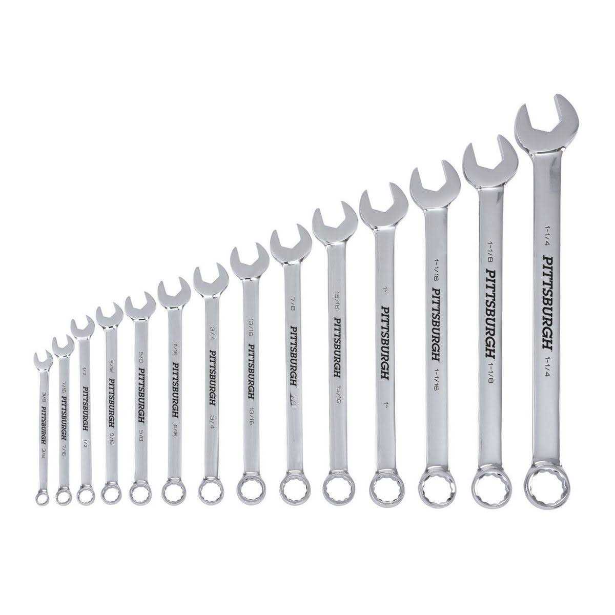 Pittsburgh V-Groove Metric Combination Wrench Set - Zenithce