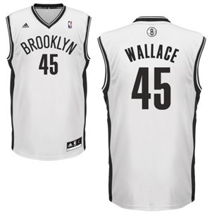Brooklyn Nets #45 Gerald Wallace White Swingman Jersey - Zenithce