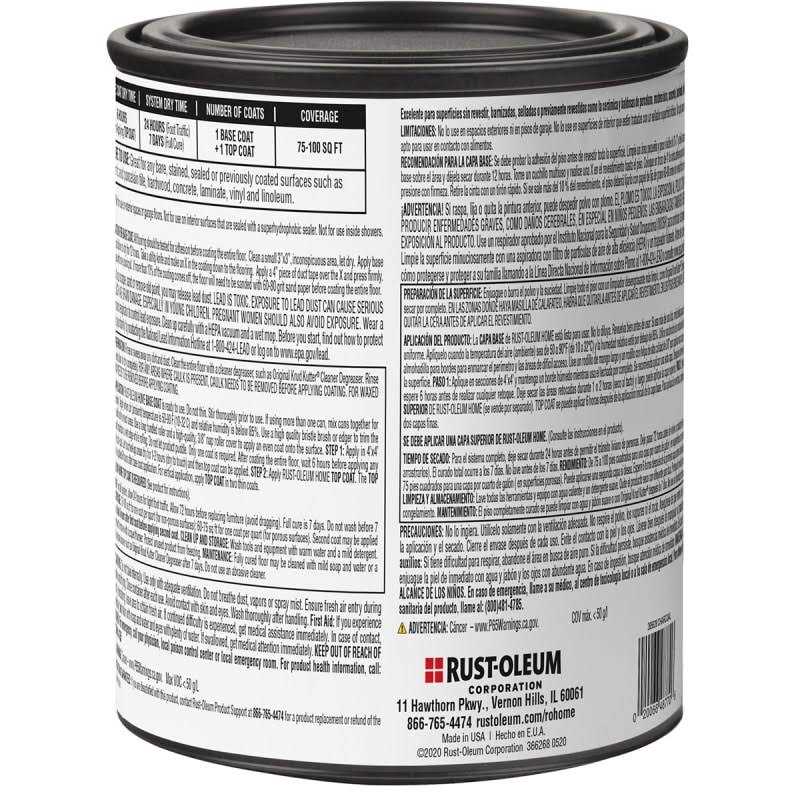 Rust-Oleum Floor Coating - Zenithce
