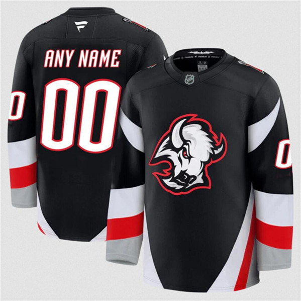 Buffalo Sabres Custom Black 2024-25 Alternate Stitched Jersey - Zenithce