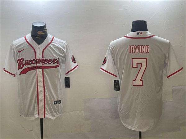Tampa Bay Buccaneers #7 Bucky Irving White Cool Base Stitched Jersey - Zenithce