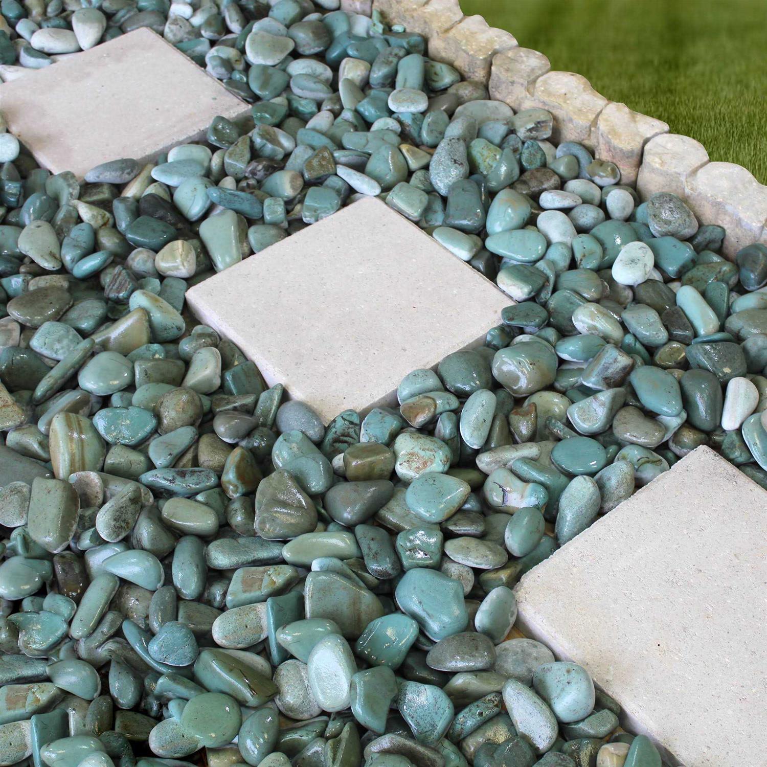 Rain Forest 30-lb White Pebbles - Zenithce